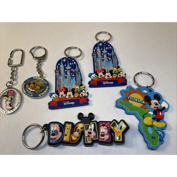 Disney Accessories - Lot Of 6 Disney World Keychains NEW